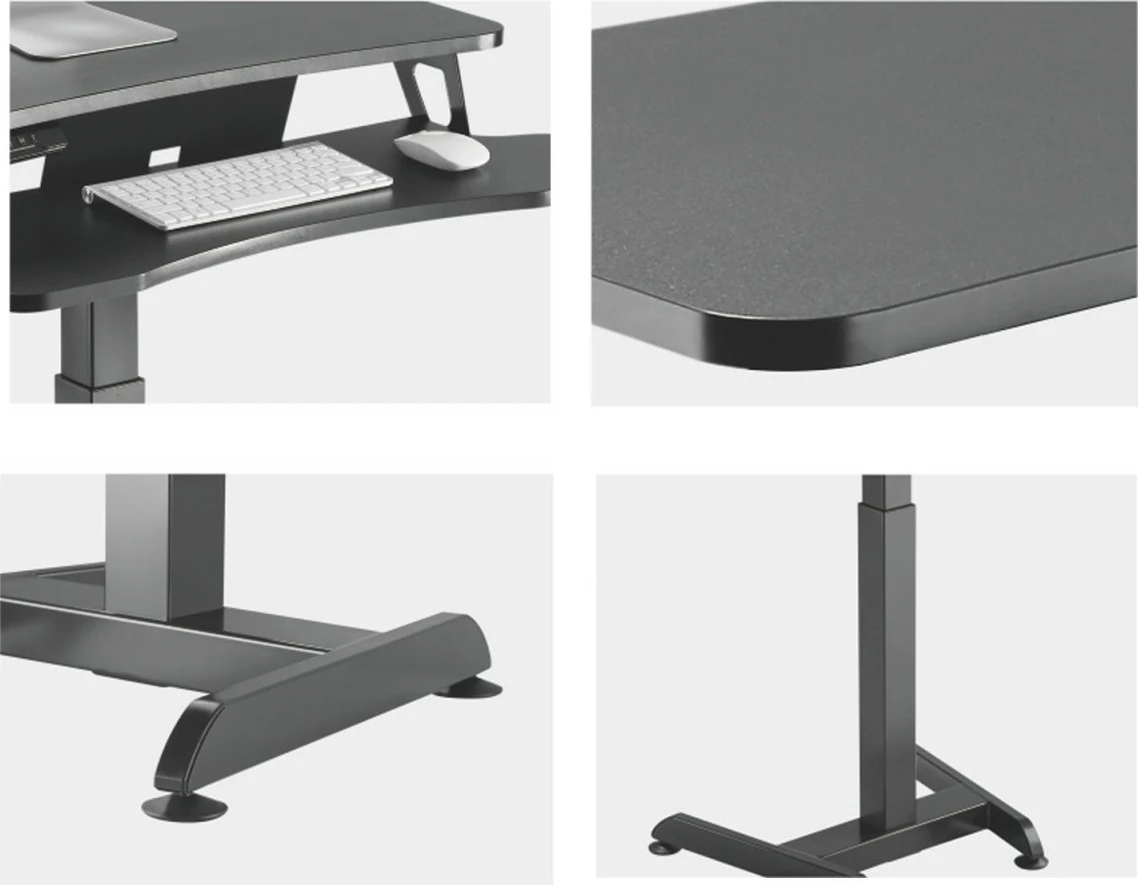 Tavolinë me rregullim elektrik Maclean MC-835, e zezë