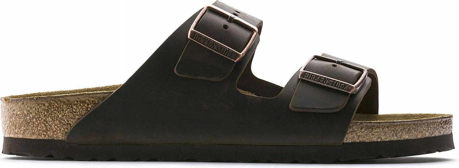 Sandale Birkenstock Arizona 52531, nr. 47, lëkurë nubuk e vajosur, shollë EVA, kafe