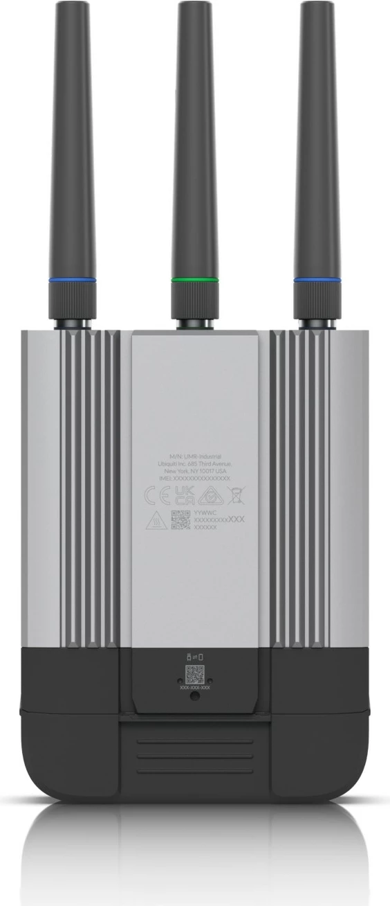 Router Ubiquiti UniFi Mobiler Router Industrial Cat 4 WiFi GPS PoE UMR-Industrial, Ngjyrë e zezë dhe gri