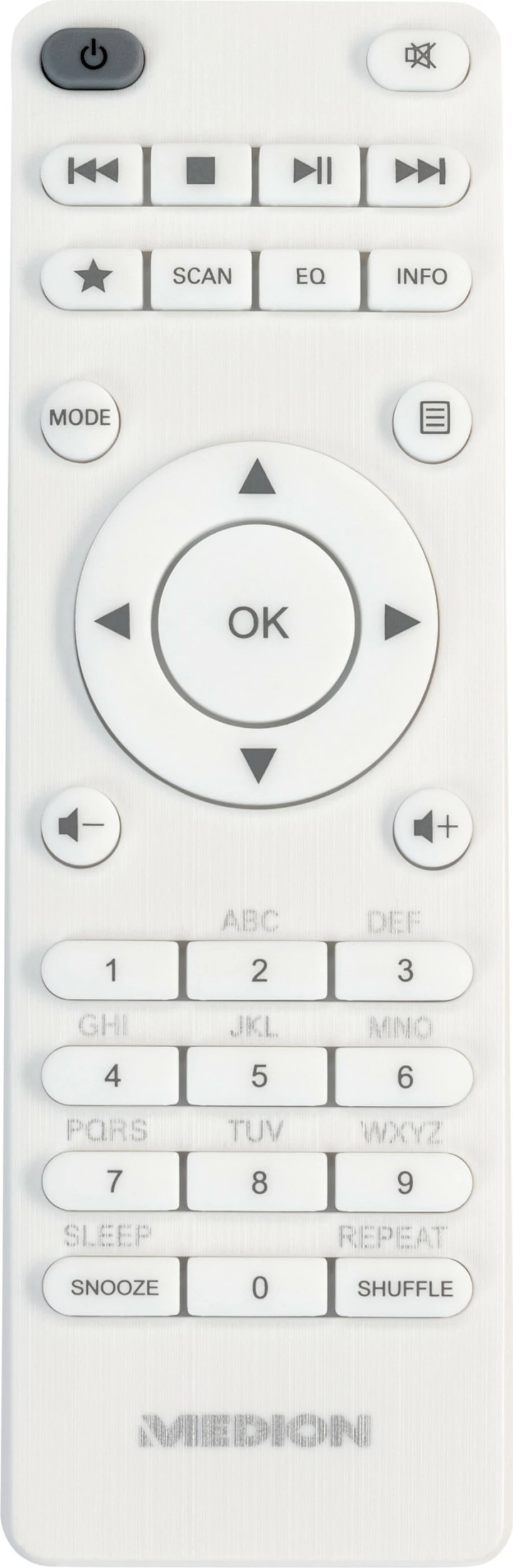 Radio internet Medion LIFE P85333, DAB+/FM/AM, 12 W, ekran 7.1", Bluetooth/Wi‑Fi, e bardhë