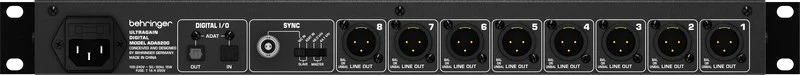 Interface audio Behringer ADA8200, 8 kanale, 24-bit DSP, 48 kHz, i zi