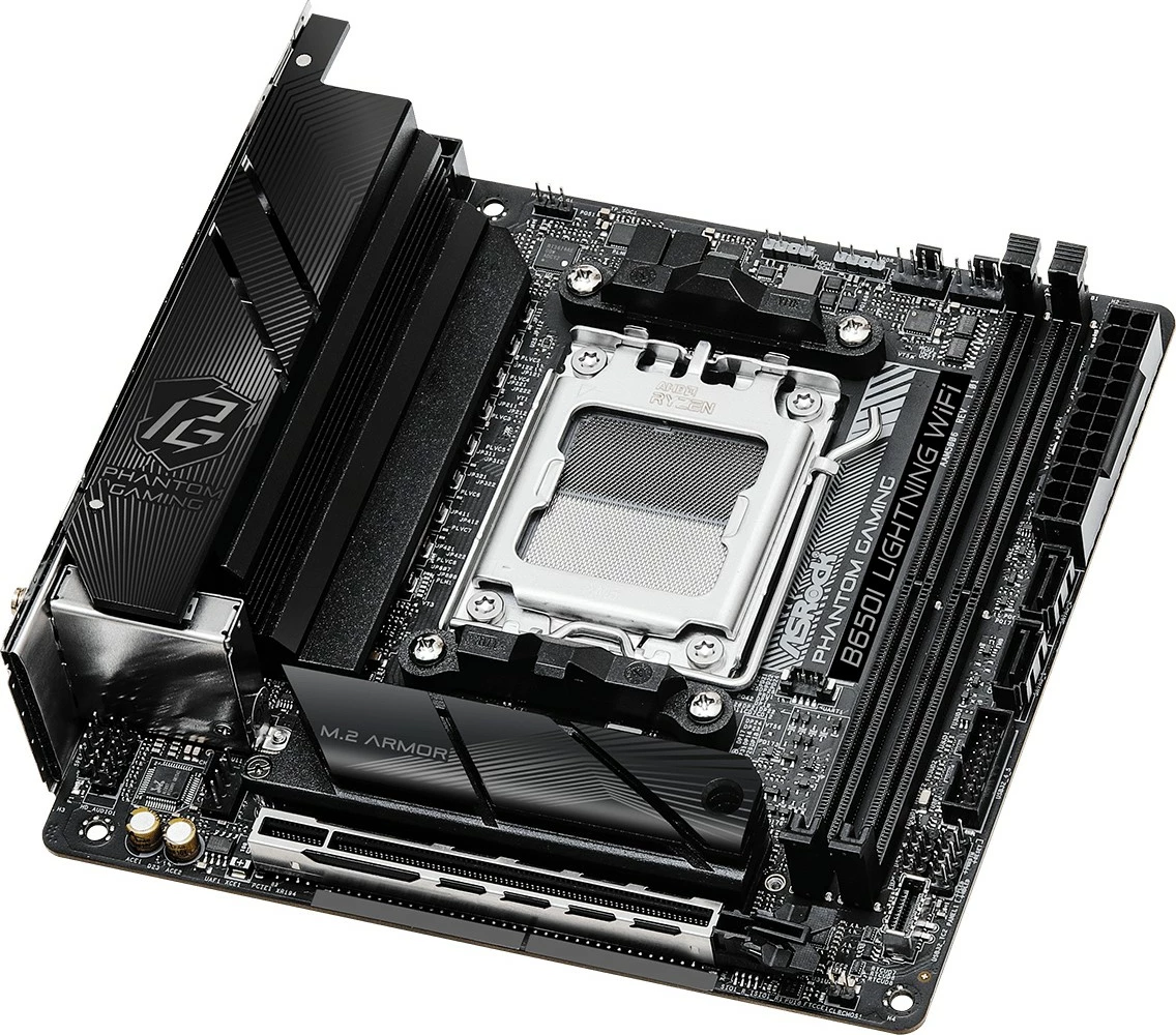 Pllakë amë ASRock B650I Lightning WiFi, Socket AM5, DDR5, Mini-ITX, e zezë