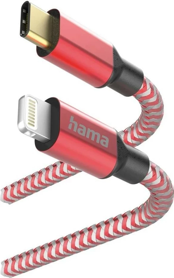 Kabëll Hama Reflected USB-C/Lightning 1.5m i kuq