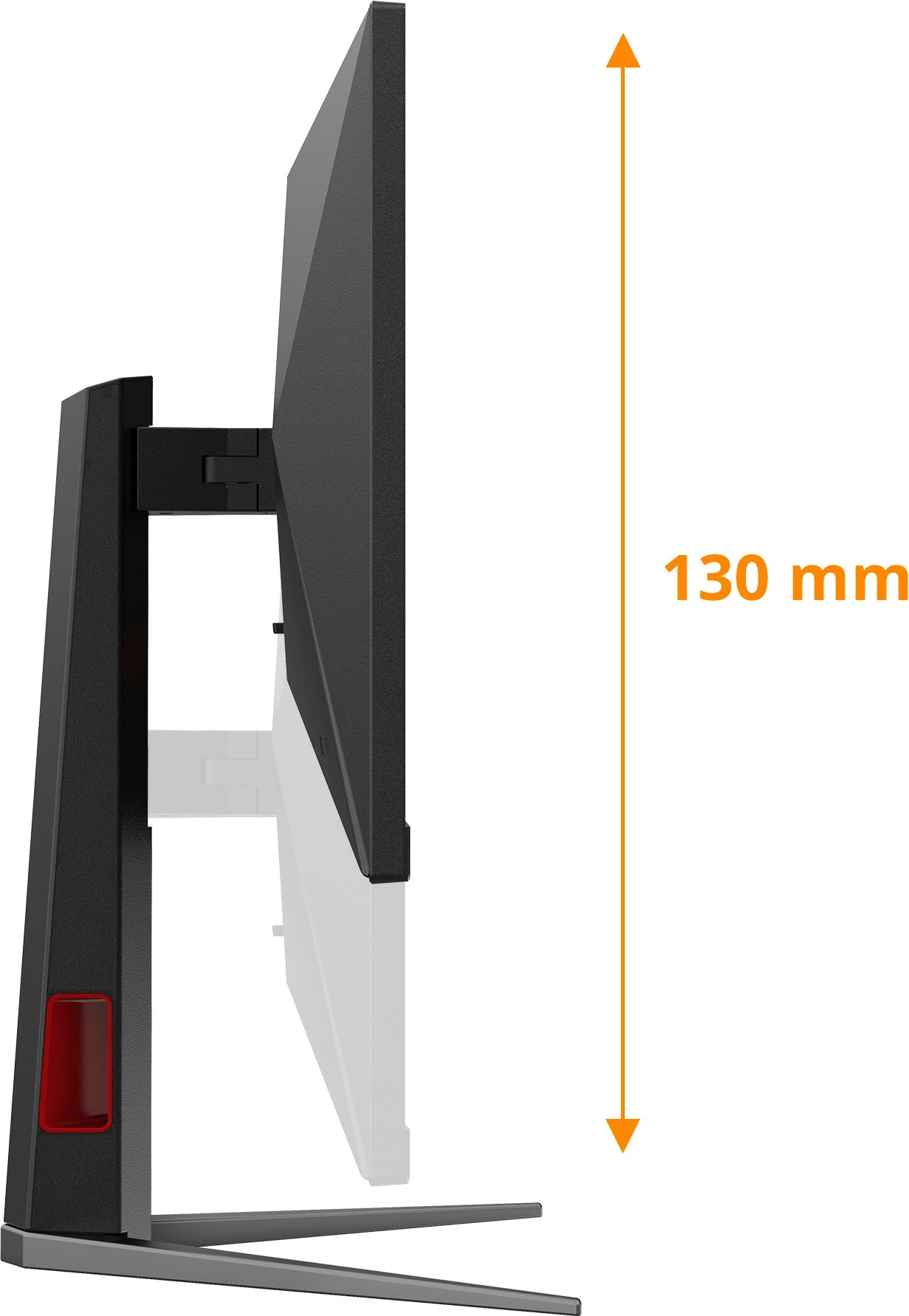 Monitor gaming AOC 24G4HA 23.8 inç, 200Hz, Fast IPS, HDR10, e zezë/kuqe