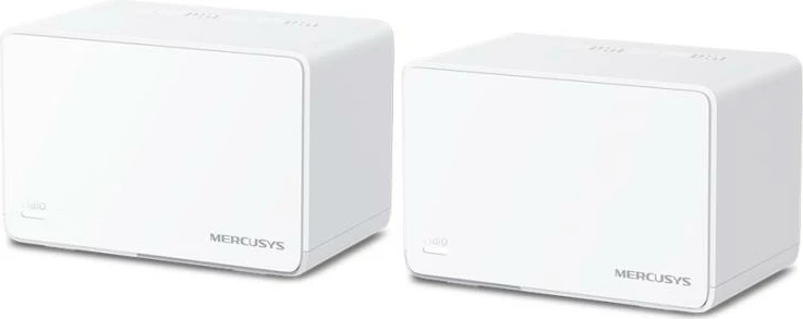 Router Mesh Wi‑Fi 6, Mercusys Halo H80X AX3000, dy banda, porta Gigabit, i bardhë, set 2-pack