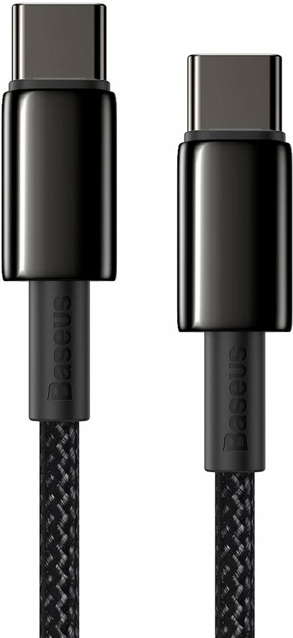 Kabllo Baseus CATWJ-A01 USB-C në USB-C, 2m, 100W, e zezë