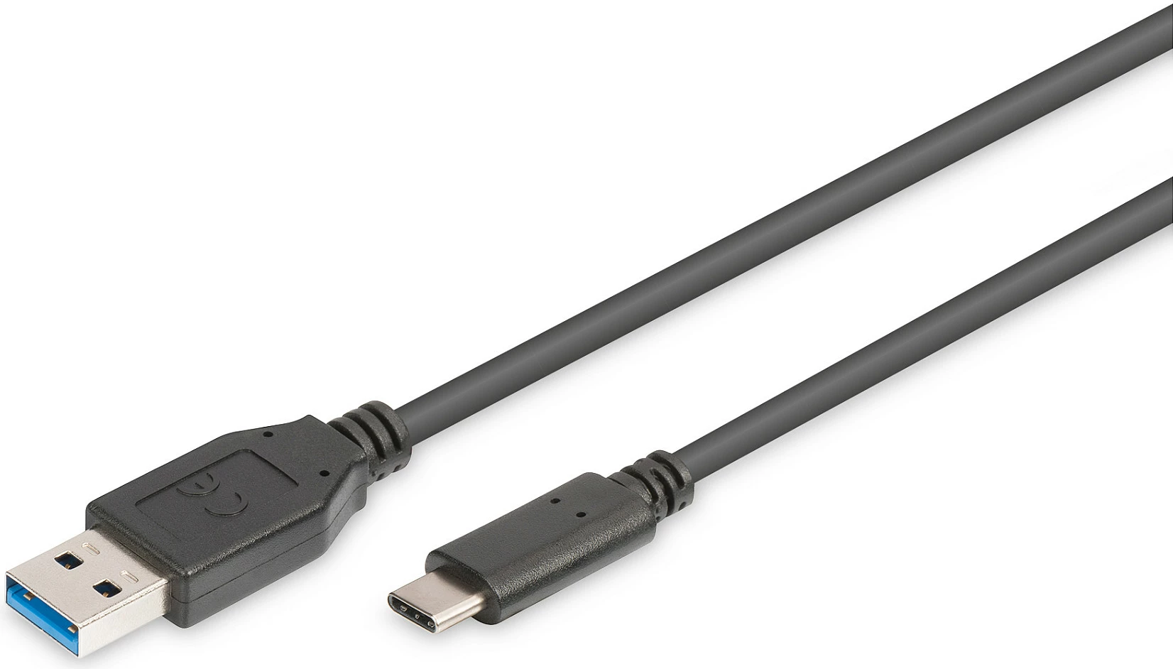 Kabllo USB Digitus USB 3.0 Type-C në Type-A, 1m, e zezë