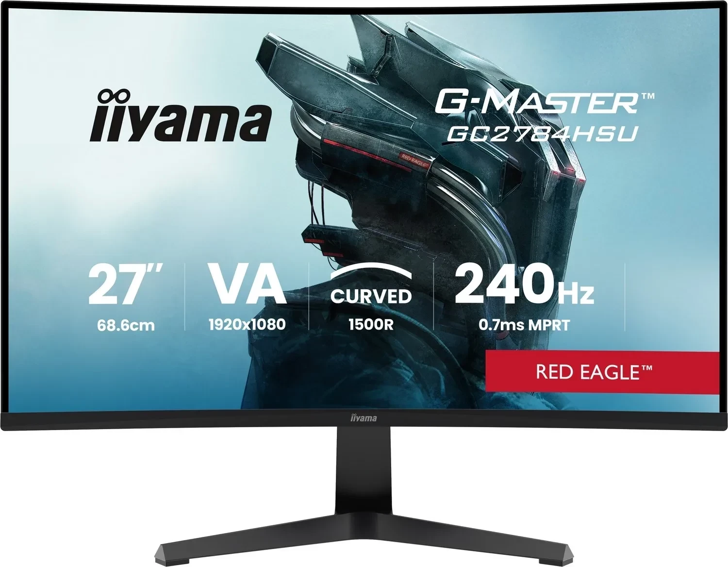 Monitor gaming iiyama G-Master GCB2784HSU-B1, 27 inch, Full HD, 240Hz, VA, Pivot, e zezë