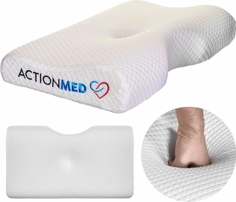 Jastëk ortopedik ActionMed ANATOMICAL MED PILLOW, i bardhë
