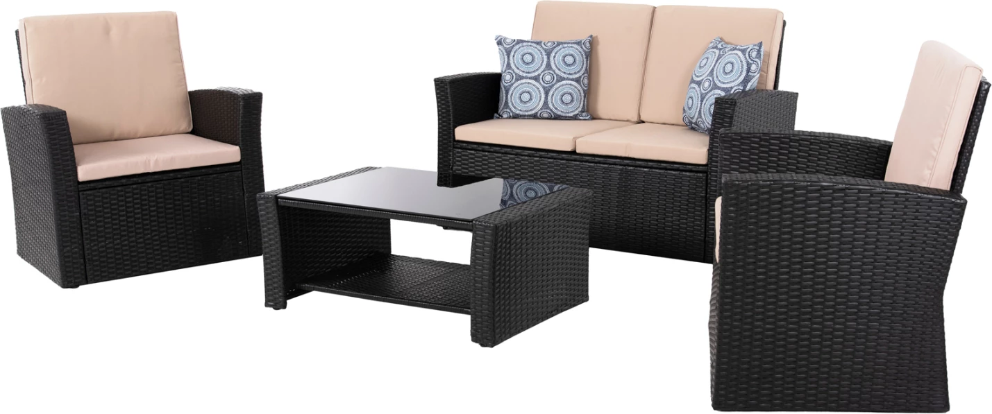 Set ulëse për kopsht THORE FH5978, 4 pjesë, antracit/bezhë