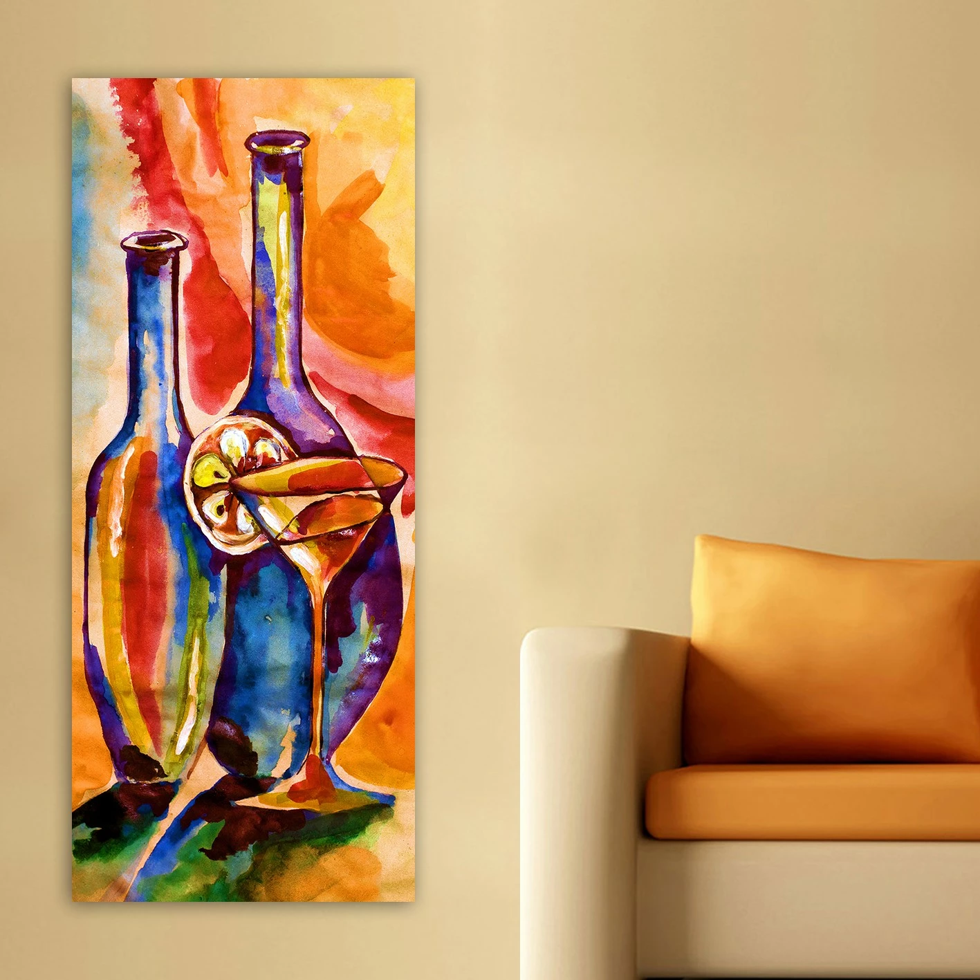 Pikturë dekorative në kanavacë, shumëngjyrëshe, Wallity, DKY267633024_50120, 50x120cm