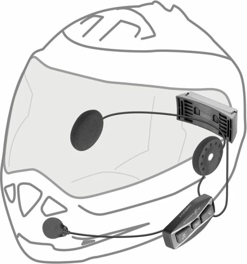 Interkom për motor InterPhone, i zi