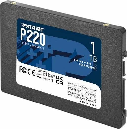 SSD PATRIOT P220 1TB 2.5" SATA3, e zezë