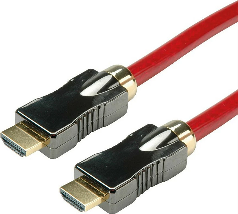 Kabllo HDMI ROLINE 8K 1m, HDMI Type A–Type A, Ethernet Channel, e kuqe