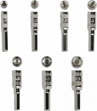 Set kaçavidash DeLOCK, 8 copë, heksagon 2.5-5.5 mm, bosht i zbrazët, zi/kaltër