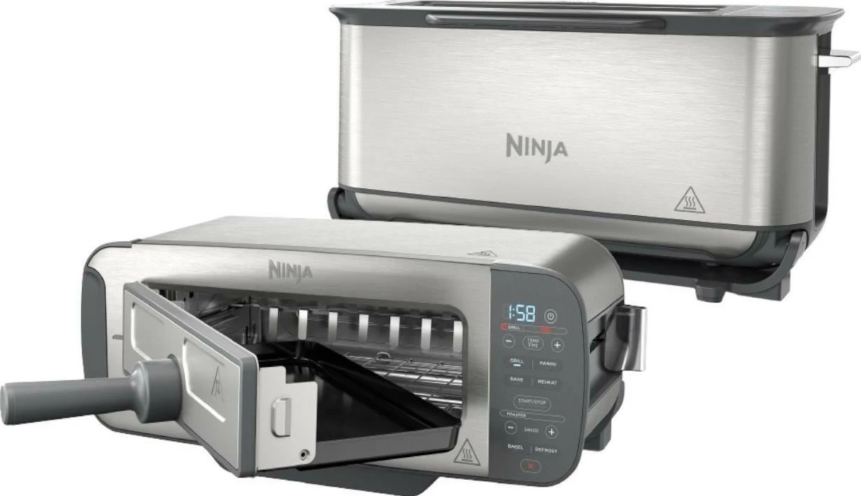 Toster Ninja ST202EU, 32L, inox, 1500W, argjendtë