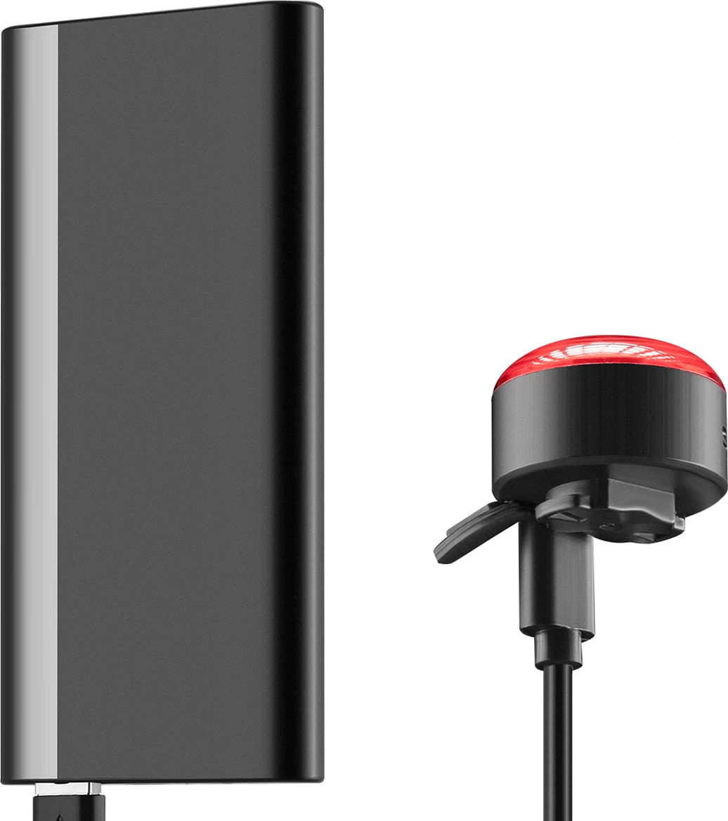 Drita të pasme biçiklete, Wozinsky, WIS-01, LED smart me sensor freni, 250 mAh, USB-C, rezistente ndaj ujit, e zezë, set 2 copë