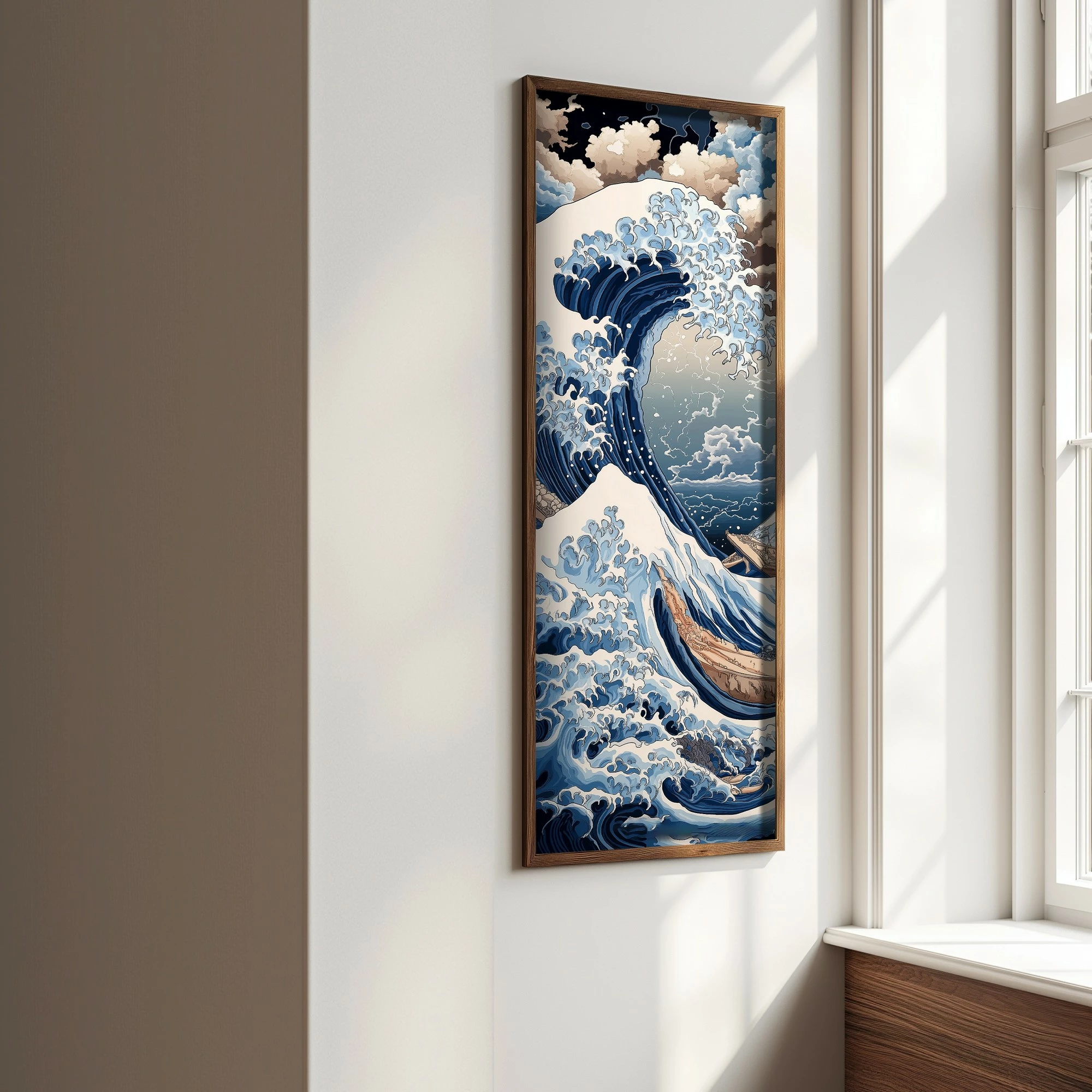 Pikturë dekorative me kornizë, MDF, Wallity, EMR097, shumëngjyrëshe, 40x120x3.5cm