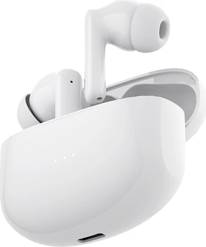 Kufje Moye Soulful 2 True Wireless ANC Bluetooth 5.1, të bardha, me kuti karikimi
