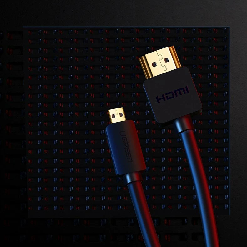 Kabllo HDMI në micro HDMI Ugreen 30102, 1.5m, 4K 60Hz, e zezë