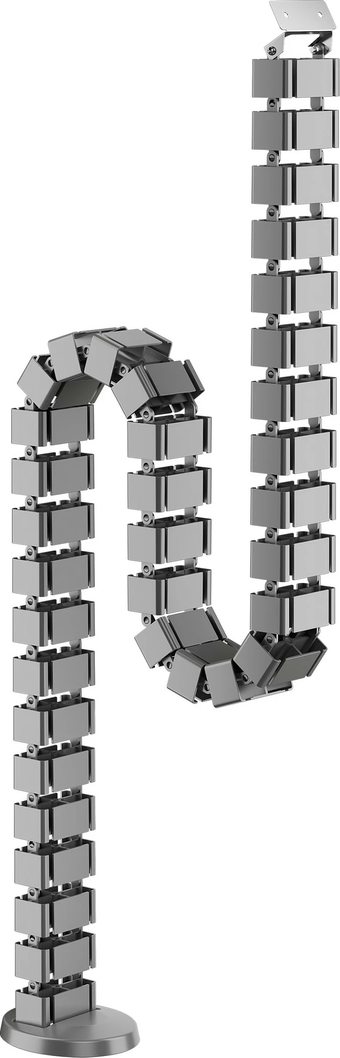 Menaxhues kabllosh EQUIP 650860 Deluxe, shtyllë modulare për tavolinë, 1.3 m, alumin/ABS, gri