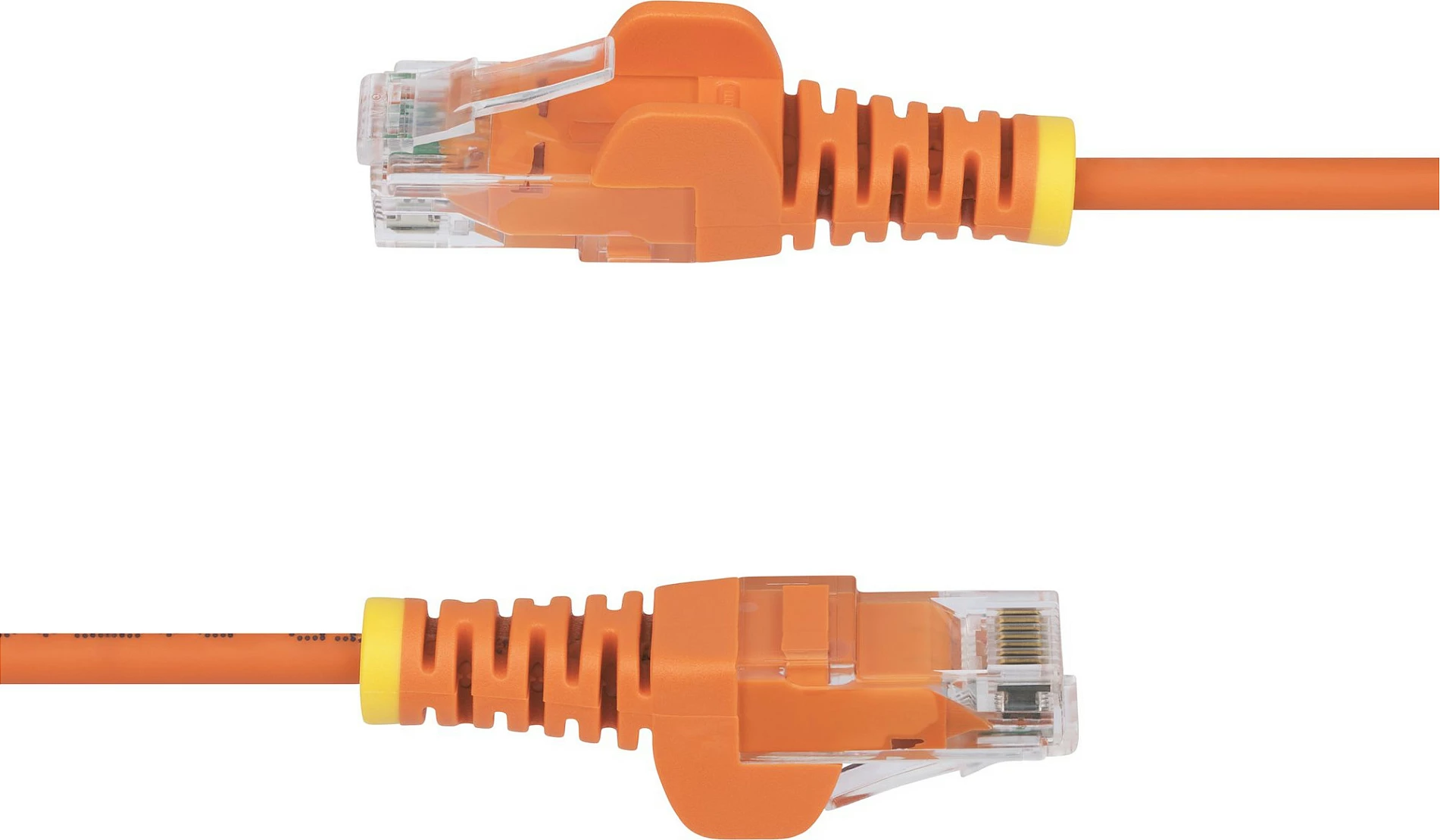 Kabëll Ethernet StarTech Slim Cat6 2m, RJ45, PoE++ 100W, portokalli