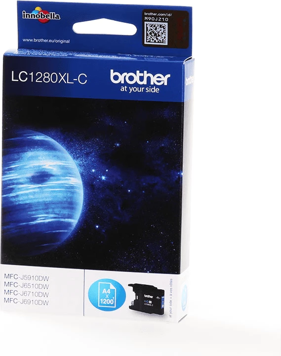 Kartush bojë Brother LC1280XL-C rendiment 1200 faqe cyan