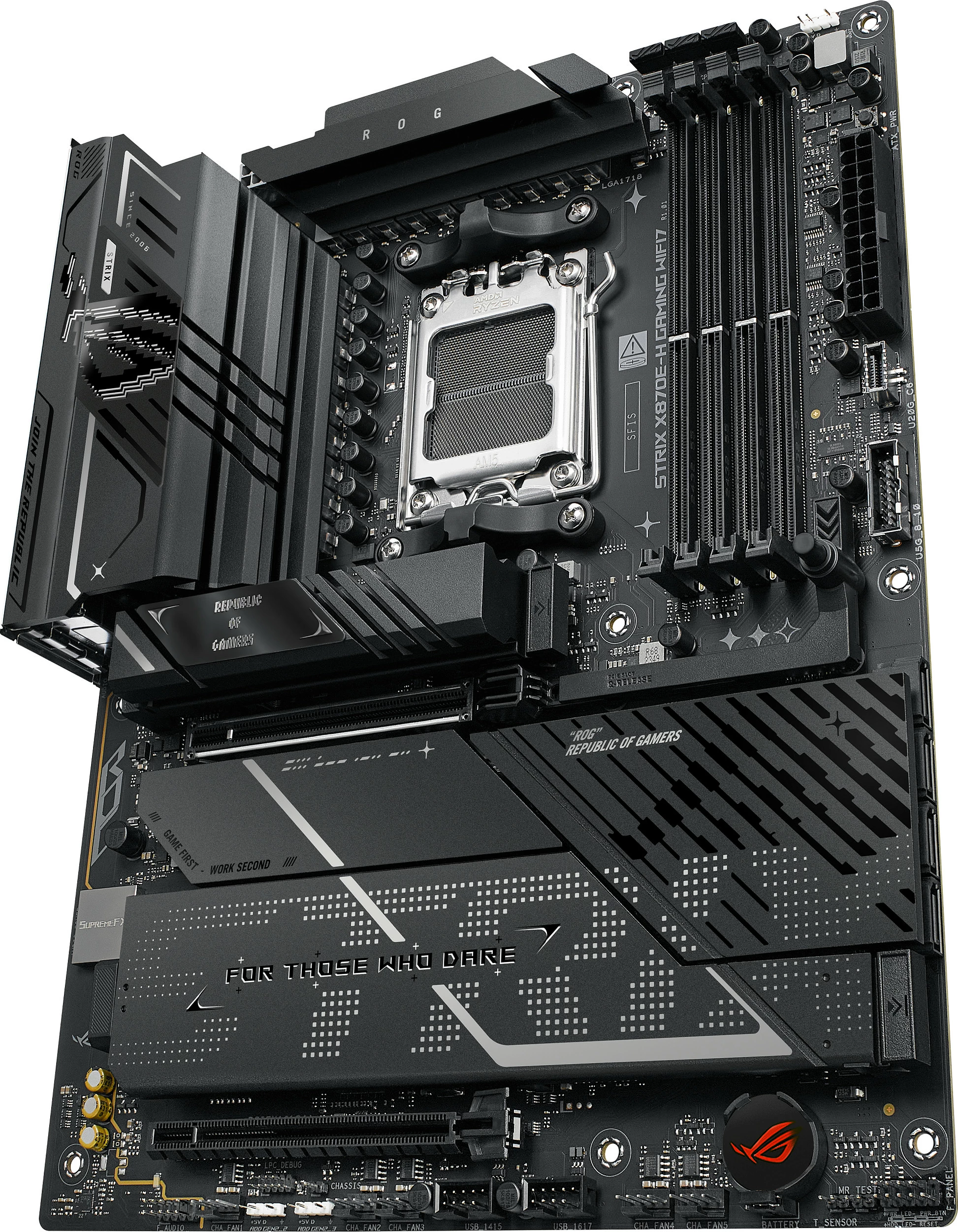 Pllakë amë ASUS ROG STRIX X870E-H GAMING WIFI7, Socket AM5, ATX, DDR5 deri 256GB, e zezë