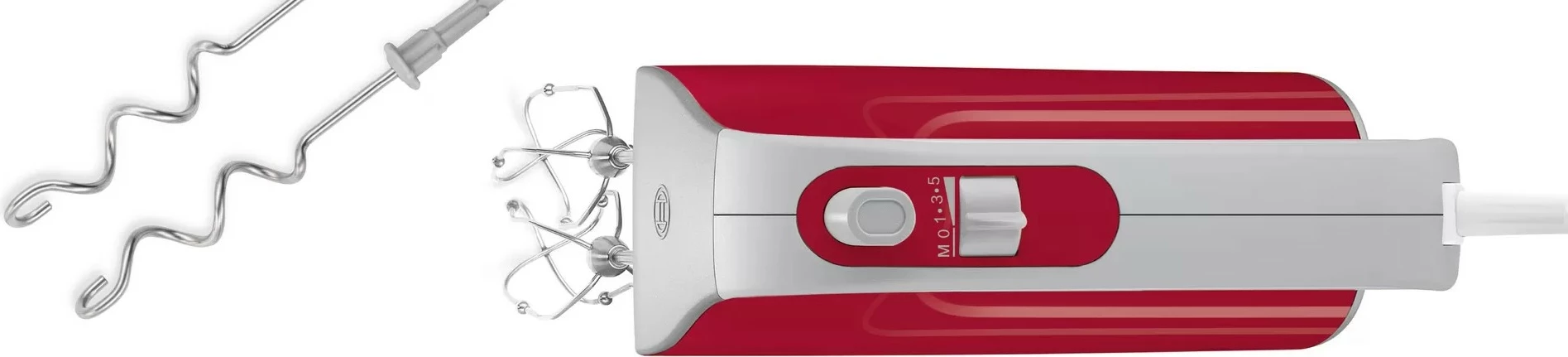 Mikser dore Bosch MFQ40303, 500 W, e kuqe, e argjendtë