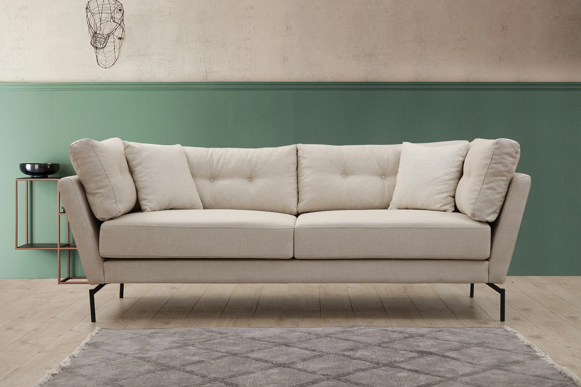 Divan treshe Atelier del Sofa, Mapa, krem