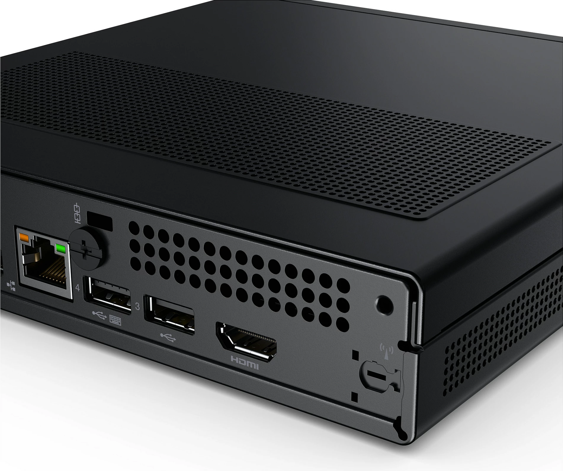 Mini Kompjuter Lenovo V100q, Core i3-N305, 16GB DDR5, 256GB SSD, Windows 11 Pro, Eclipse Black