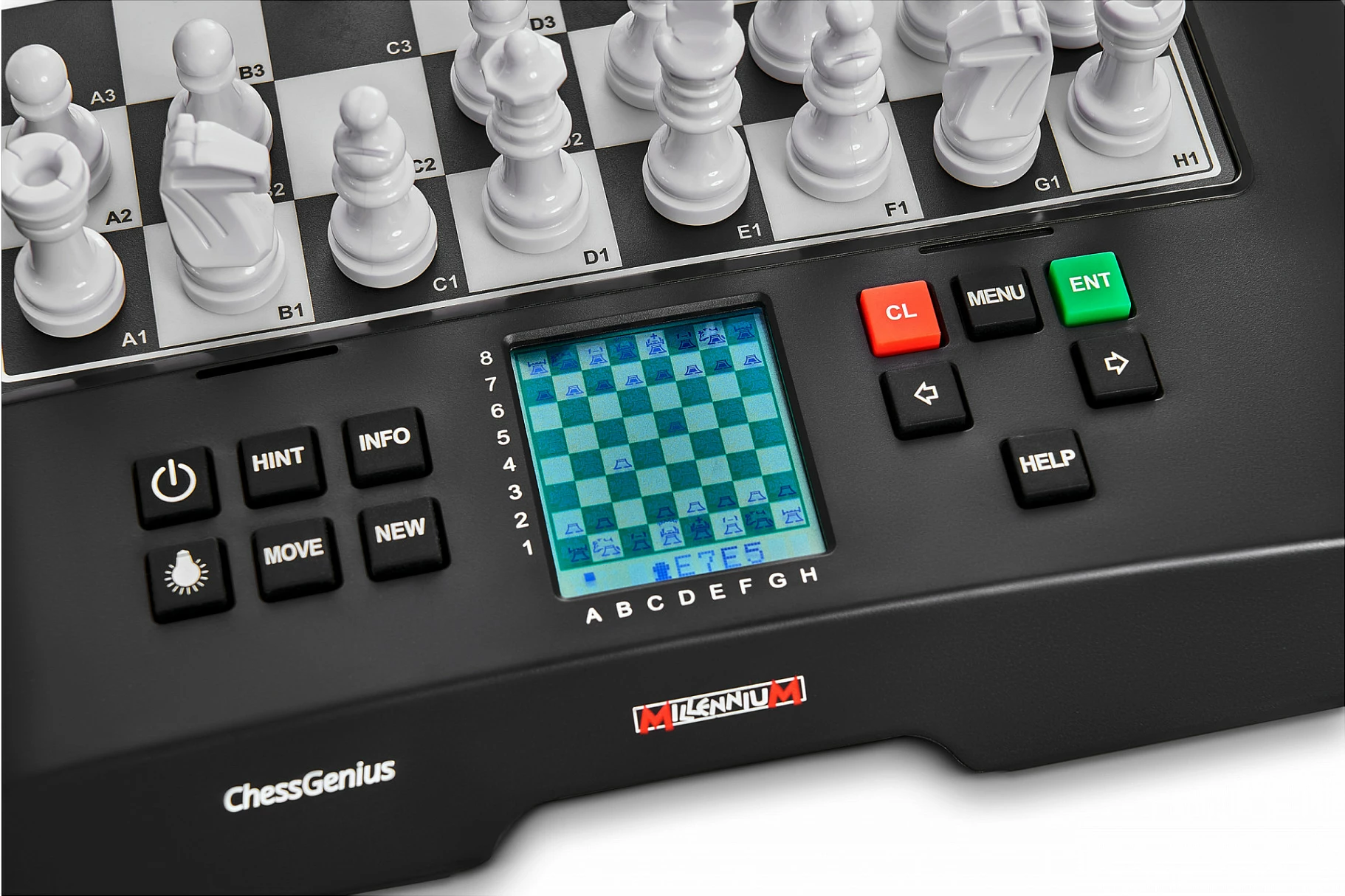 Set shahu elektronik Millennium ChessGenius, tabelë 20x20cm, magnetik, LCD, bardh/zi