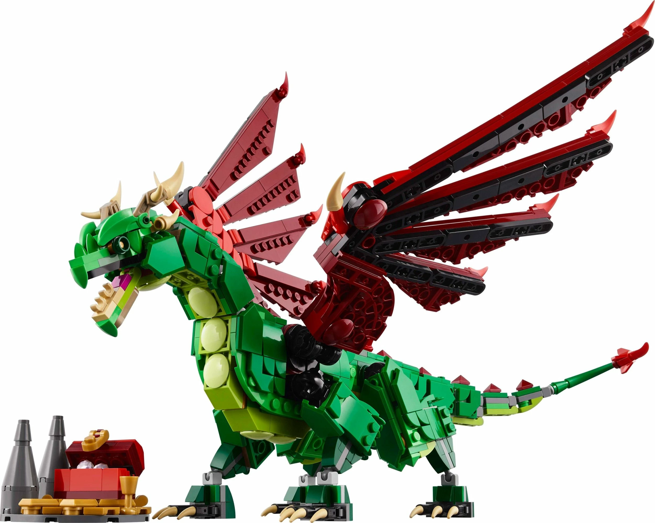 Set LEGO Creator 3-në-1 Medieval Dragon 31161, 715 pjesë