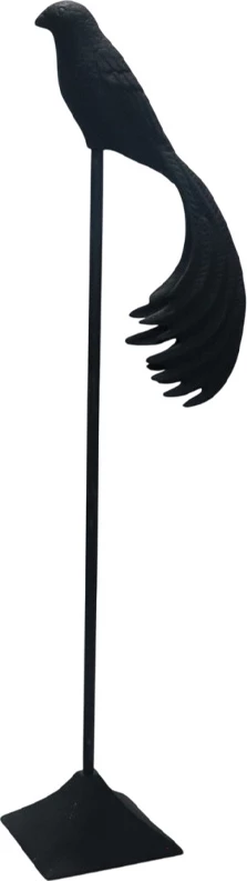 Dekor zog PRIDE, alumin, ngjyrë e zezë matte, 22x14x79cm