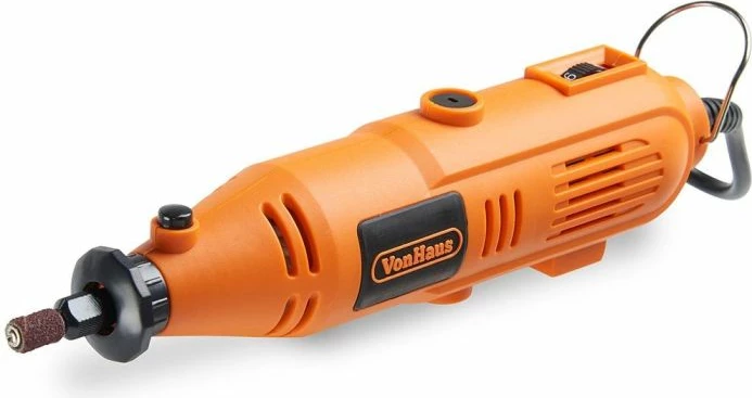 Vegël multifunksionale (rotary tool) VonHaus 3515065, me kabllo 1.8 m, 10,000–32,000 RPM, set 234 aksesorë, e zezë/portokalli