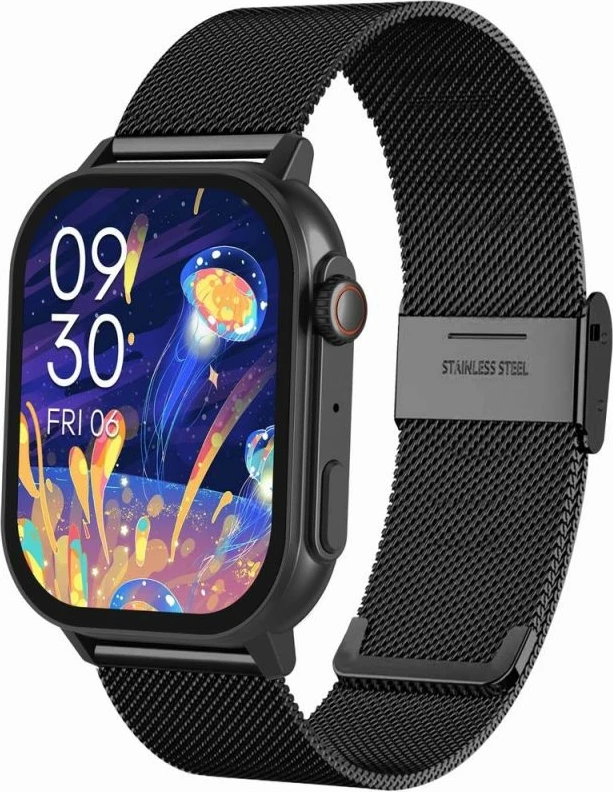Smartwatch Gravity për meshkuj, e zezë