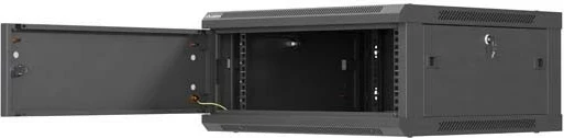 Kasë rack LANBERG 19" 4U, 600x600mm, e zezë, derë metalike