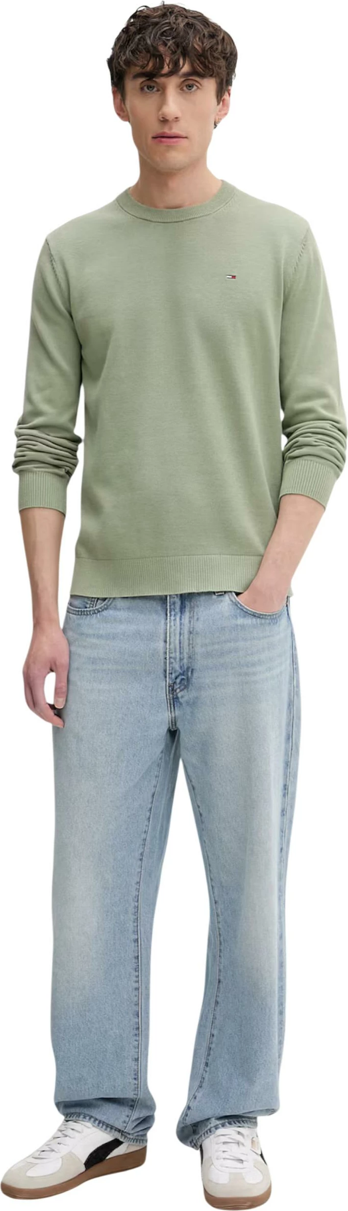 Xhemper për meshkuj Tommy Hilfiger Jeans DM0DM22853, jeshile ulliri [Madhësia: M]