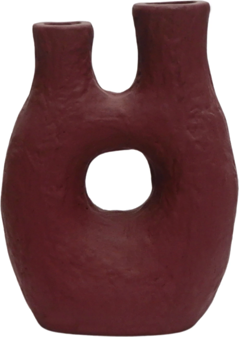 Vazo dekorative tavoline NAMENTIS, terrakotë, ngjyrë e kuqe maron, FH4665.03S, 26x15x32.5cm