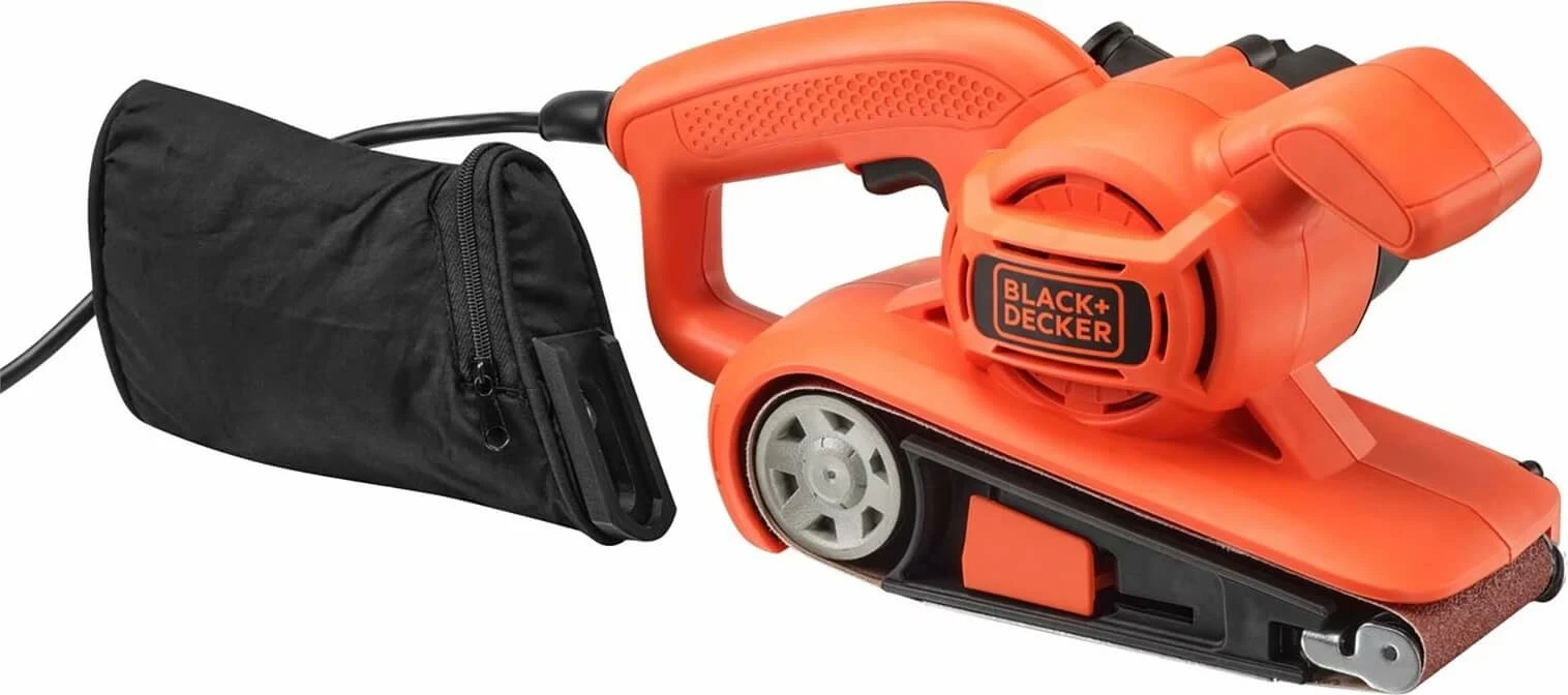Brusilëse me shirit Black&Decker KA86 720 W 75x457 mm, portokalli/zi, me qese pluhuri