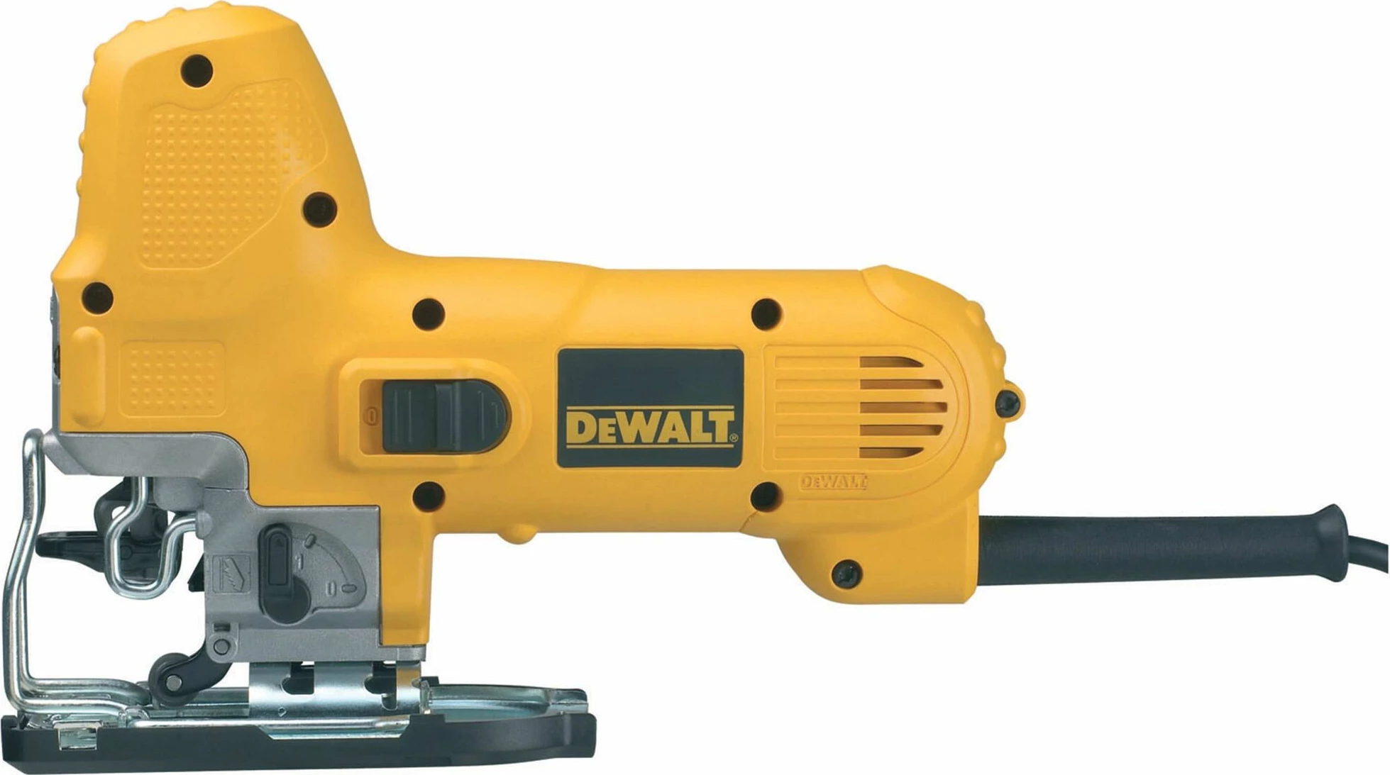 Sharrë xhigso DeWalt DW343K 550 W, 85 mm, me valixhe, e verdhë