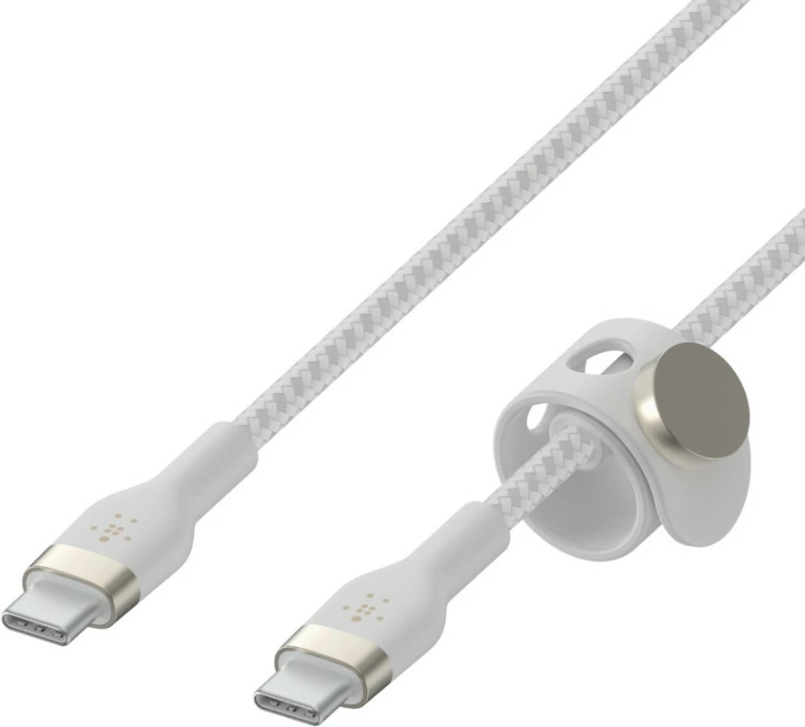 Kabllo Belkin BOOST↑CHARGE PRO Flex, 2 m, USB C, USB 2.0, Bardhë