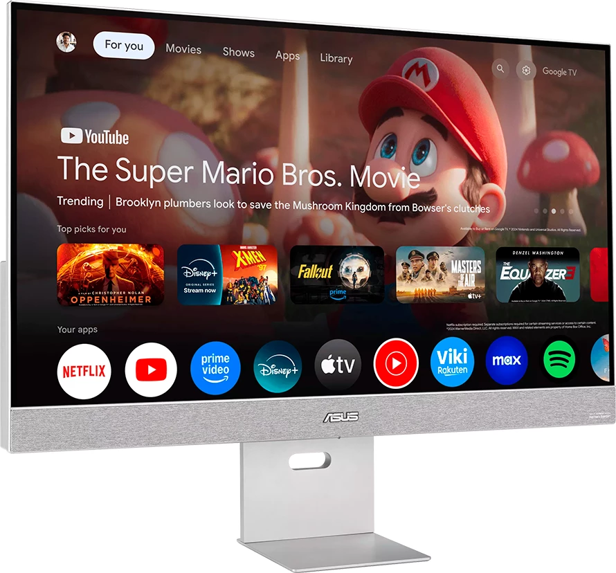 Monitor smart ASUS ZenScreen Smart MS32UC 31.5\" 4K UHD IPS Google TV USB-C 90W