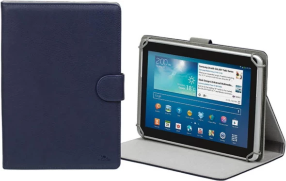 Mbështjellës për tablet RIVACASE 3017, 9.7-10.5\", PU lëkurë, me stand, blu