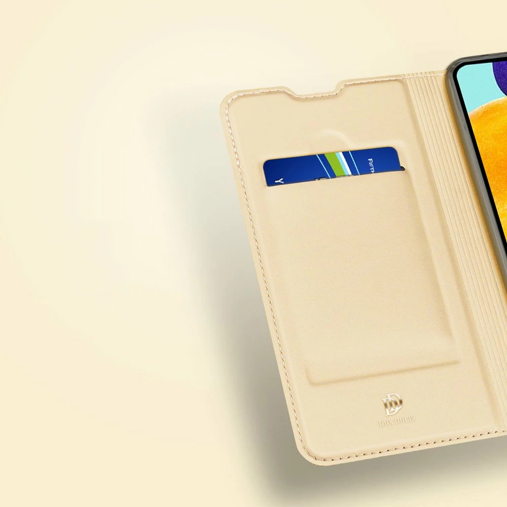 Mbështjellës Dux Ducis Skin Pro Bookcase për Samsung Galaxy A03s, ari