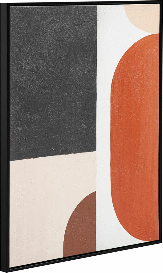 Pikturë dekorative VARME A, me kornizë të zezë, 60x80x4cm, kanavacë, shumëngjyrëshe