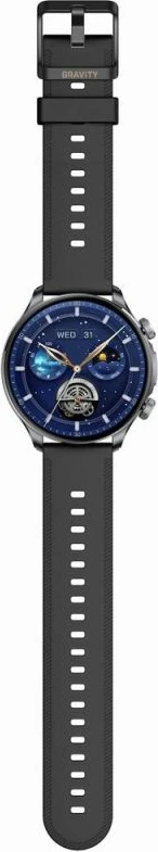 Smartwatch Gravity GT35-1, dy rripa, e zezë