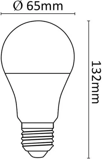 Llambë LED ASALITE ASAL0288, E27, A65, 18W, 3000K, 2000lm, bardhë e ngrohtë