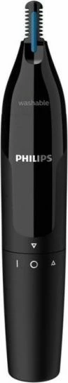 Trymer hunde, veshi dhe vetullash Philips Series 1000 NT1650/16, me bateri AA, i larshëm, i zi