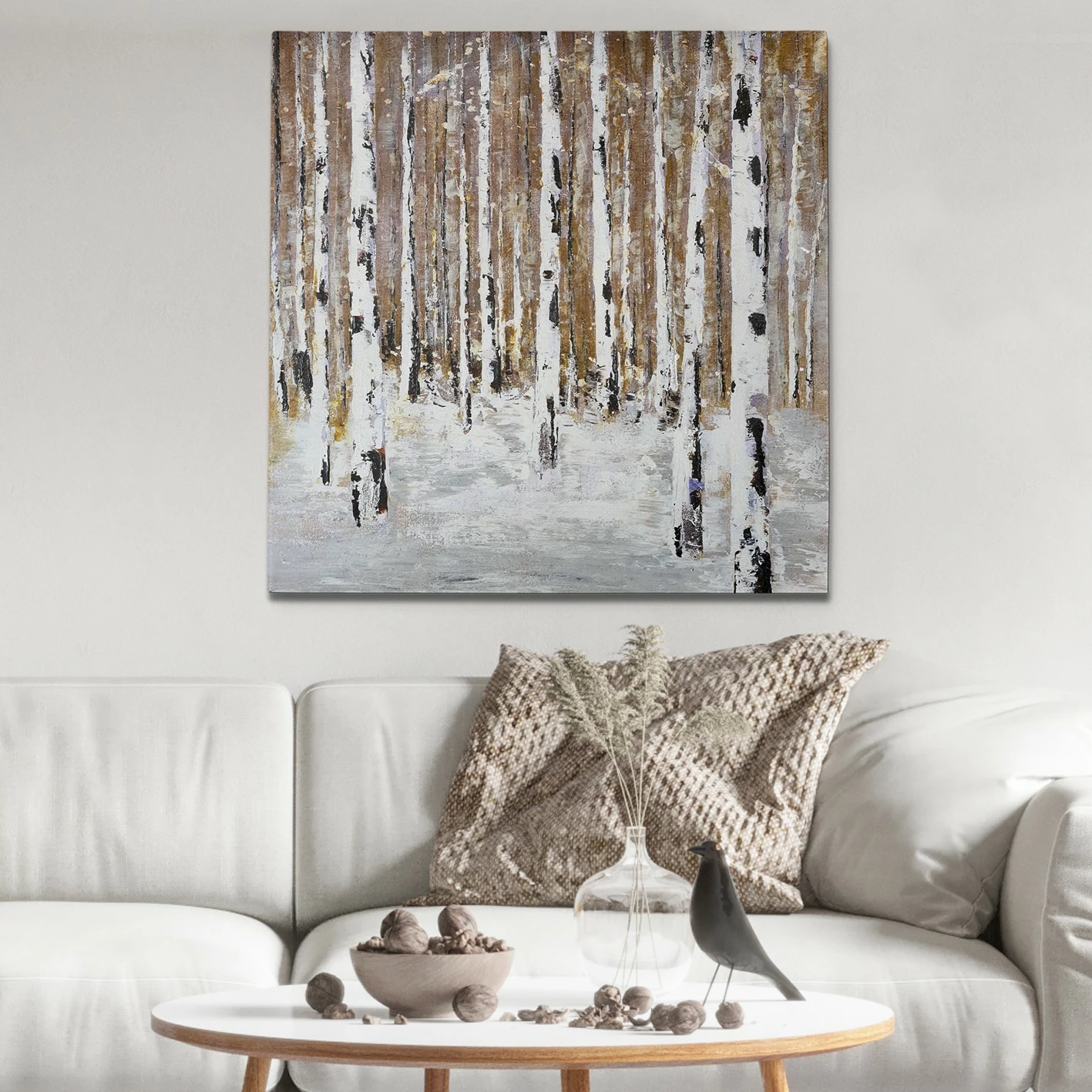 Pikturë dekorative me vaj, Wallity, OPG123741 - 5050, shumëngjyrëshe, 50x50cm